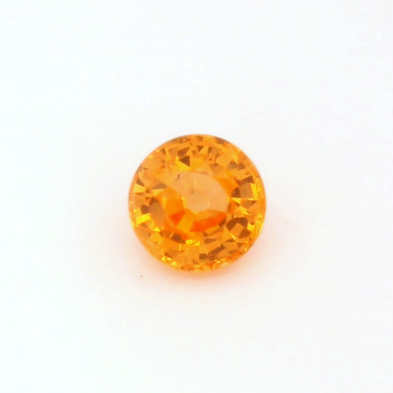 Spessartite, Orange, Round, 1.28 ct