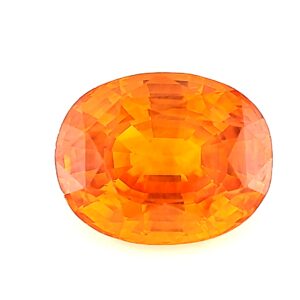 9.21 ct, Orange, Sapphire, Oval