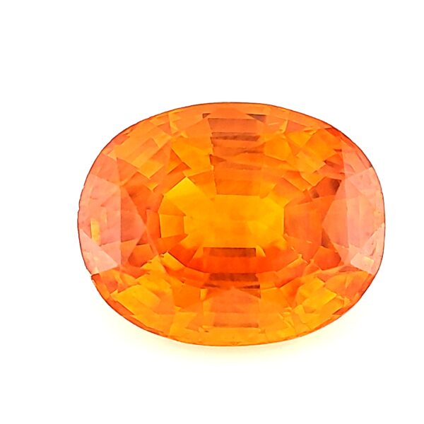 9.21 ct, Orange, Sapphire, Oval
