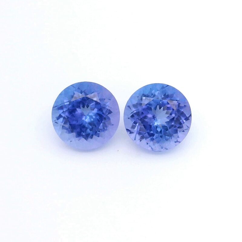 Tanzanite, Blue, Round, 4.65 ct