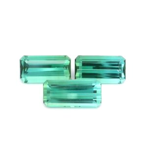 6.18 ct, Blue Green, Tourmaline, Emerald cut