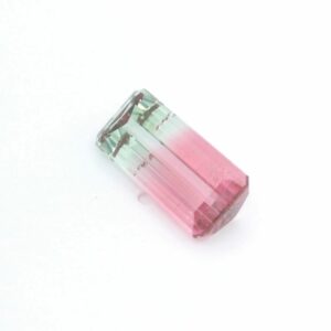 4.10 ct, Bi-color, Watermelon Tourmaline, Emerald cut