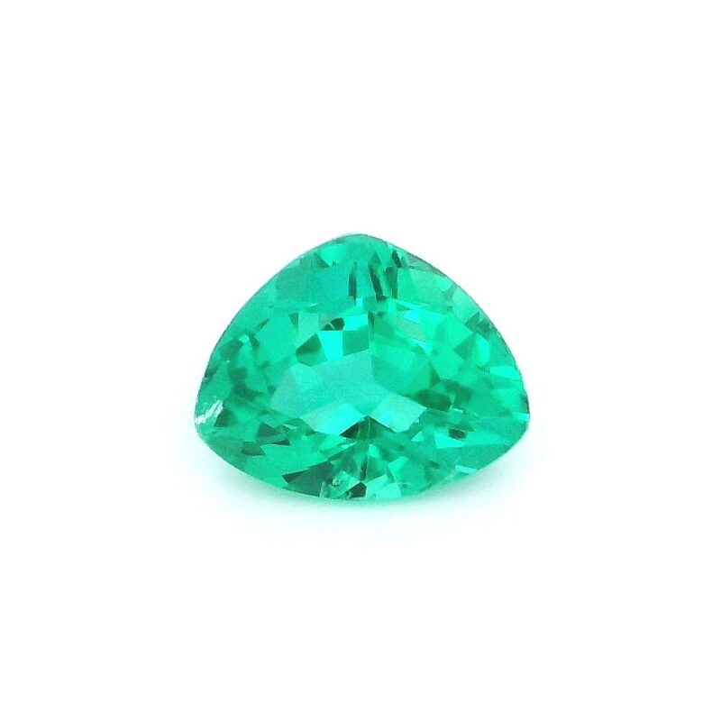 Emerald, Green, Trillion, 0.75 ct