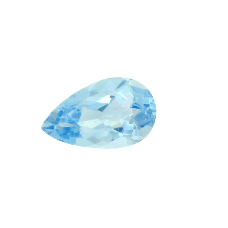 Aquamarine, Blue, Pear, 4.65 ct
