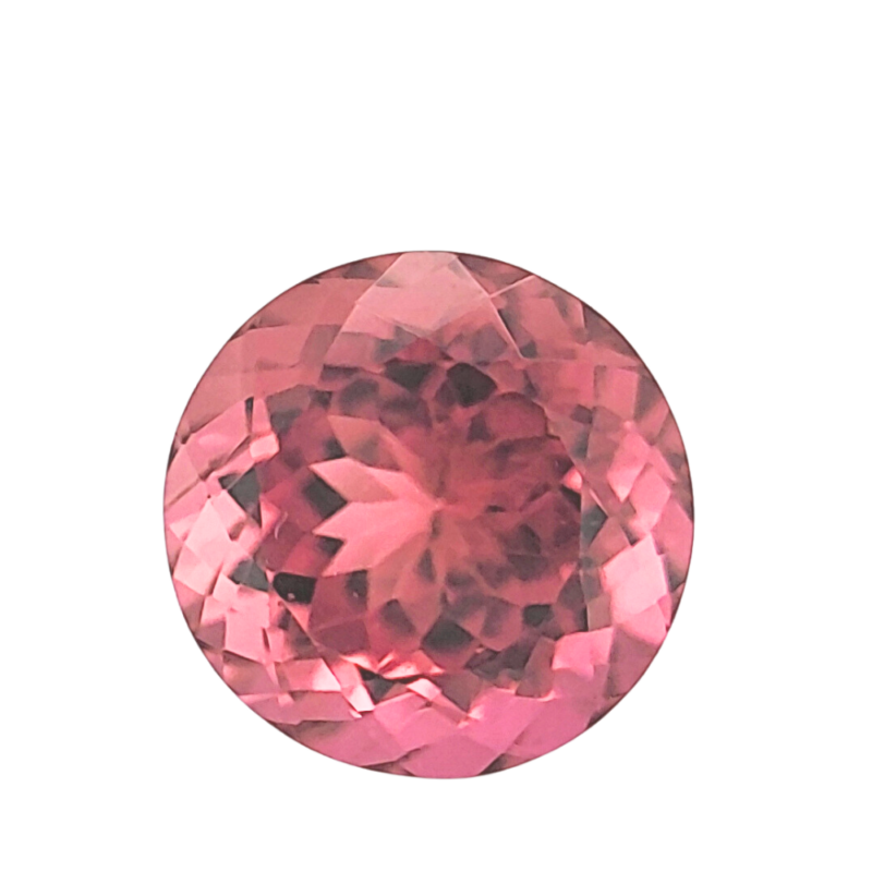 Tourmaline, Pink, Round, 4.22 ct