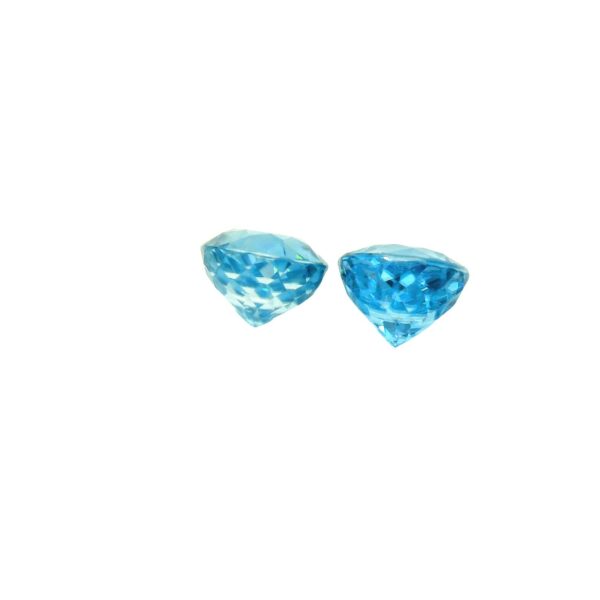 4.79 ct, Blue, Zircon, Round - Image 2