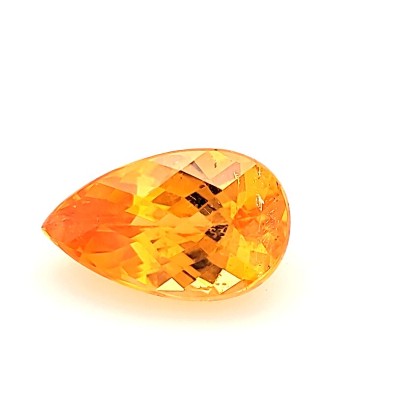 Spessartite, Orange, Pear, 2.72 ct