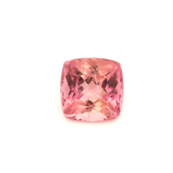 7.18 ct, Peach, Tourmaline, Cushion