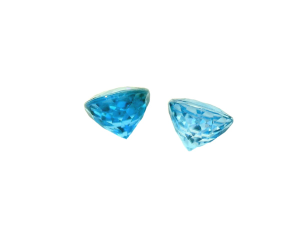 3.63 ct, Blue, Zircon, Round - Image 4