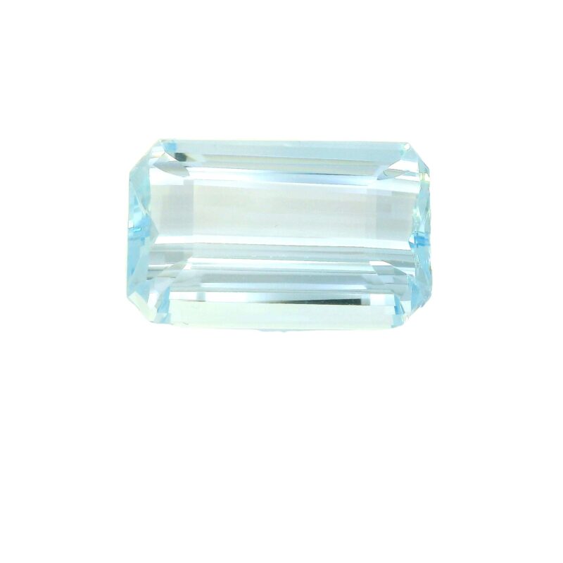 Aquamarine, Blue, Emerald cut, 13.28 ct