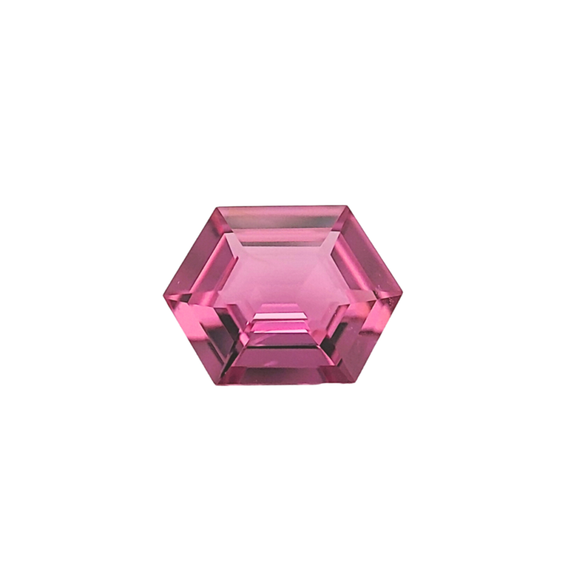 Tourmaline, Pink, Hexagon, 2.06 ct