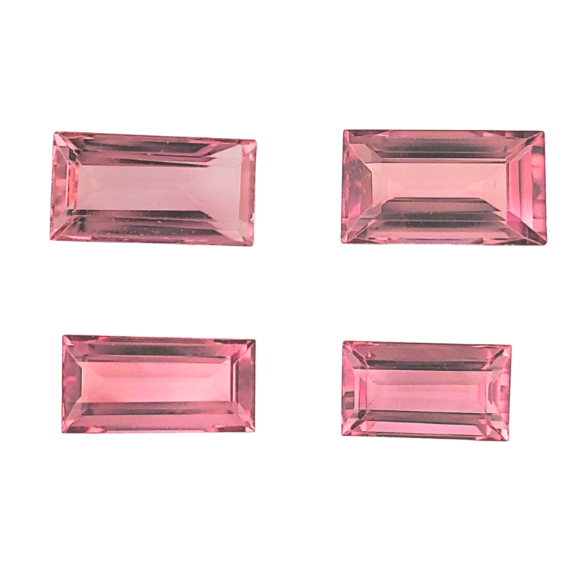 Tourmaline, Pink, Baguette, 4.90 ct