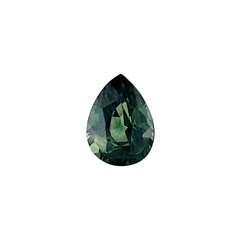 Sapphire, Blue Green, Hexagon, 1.00 ct