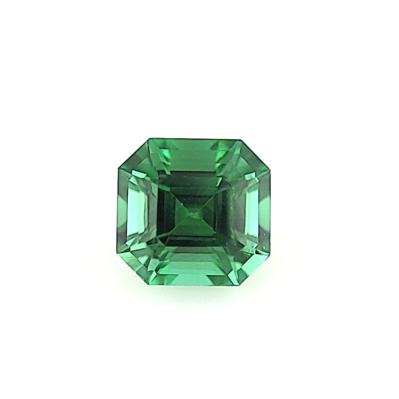 Tourmaline, Green, Asscher, 1.43 ct