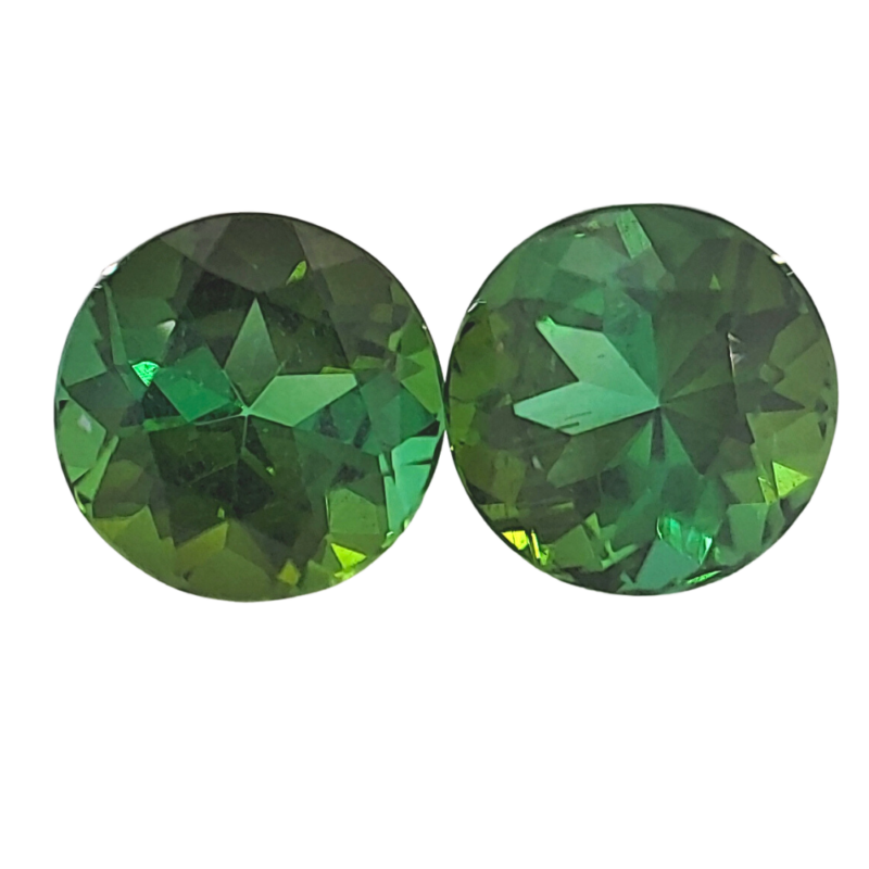 Tourmaline, Green, Round, 5.55 ct