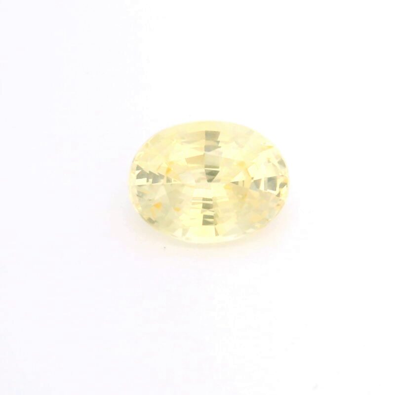 Sapphire, Yellow, Oval, 3.81 ct