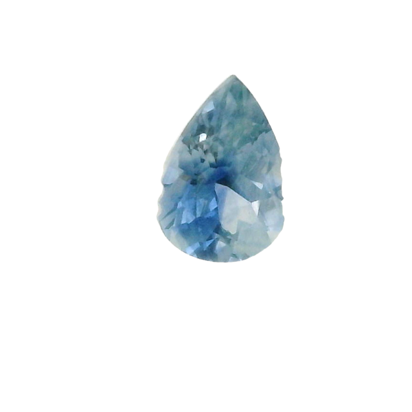 0.82 ct, Bi-color, Montana Sapphire, Pear - Image 2