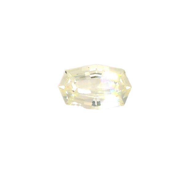 0.90 ct, White, Sapphire, Designer Cut