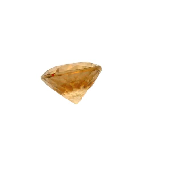 3.09 ct, Champagne, Zircon, Round - Image 2