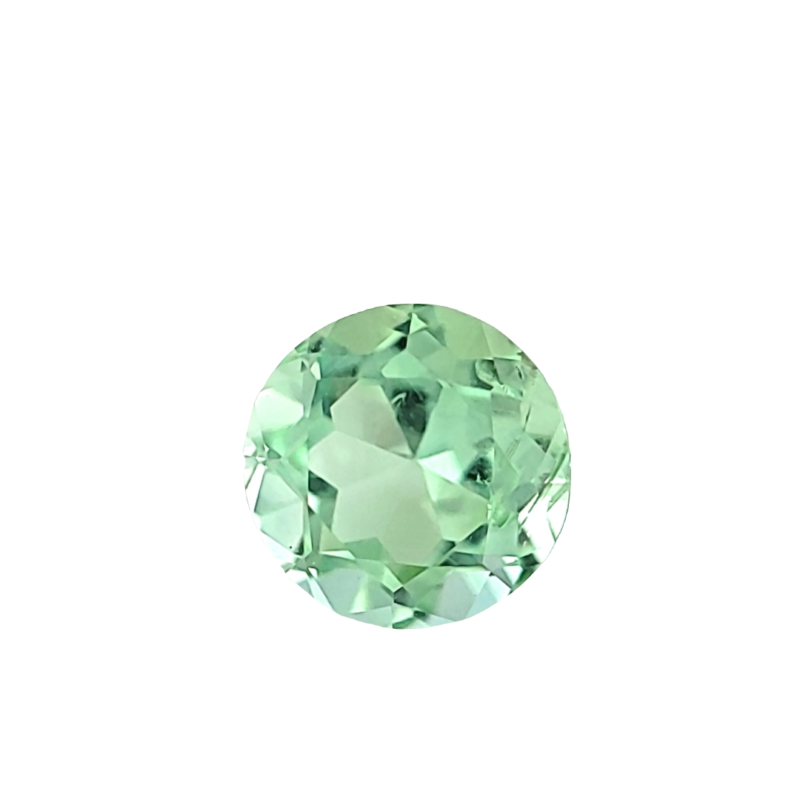 Tourmaline, Green, Round, 1.29 ct