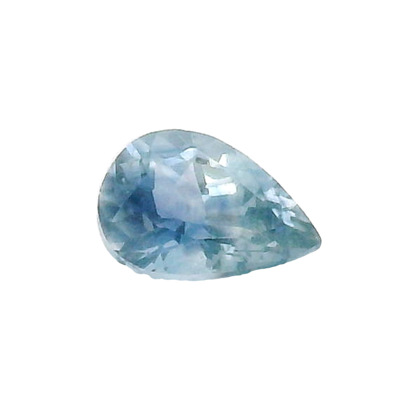 Montana Sapphire, Bi-color, Pear, 0.82 ct