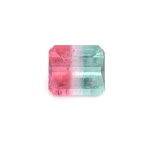 11.57 ct, Bi-color, Tourmaline, Emerald cut