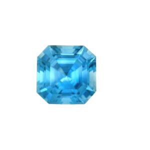 10.13 ct, Blue, Zircon, Asscher