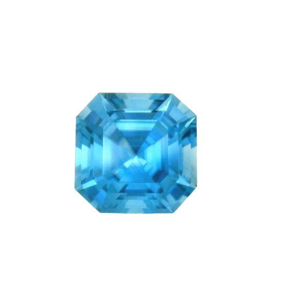 10.13 ct, Blue, Zircon, Asscher