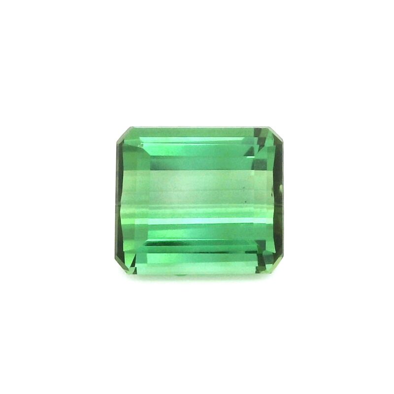 Tourmaline, Green, Emerald cut, 3.52 ct