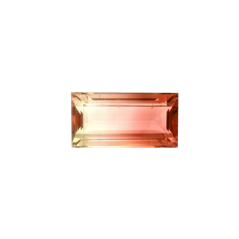 Tourmaline, Bi-color, Baguette, 3.26 ct