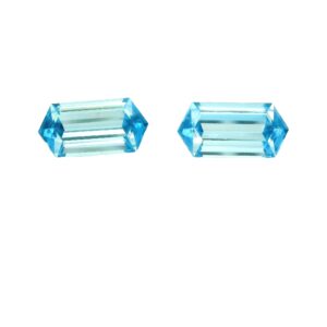 4.10 ct, Blue, Zircon, Hexagon