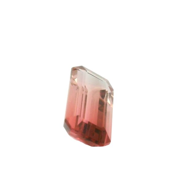 4.25 ct, Bi-color, Tourmaline, Emerald cut - Image 2