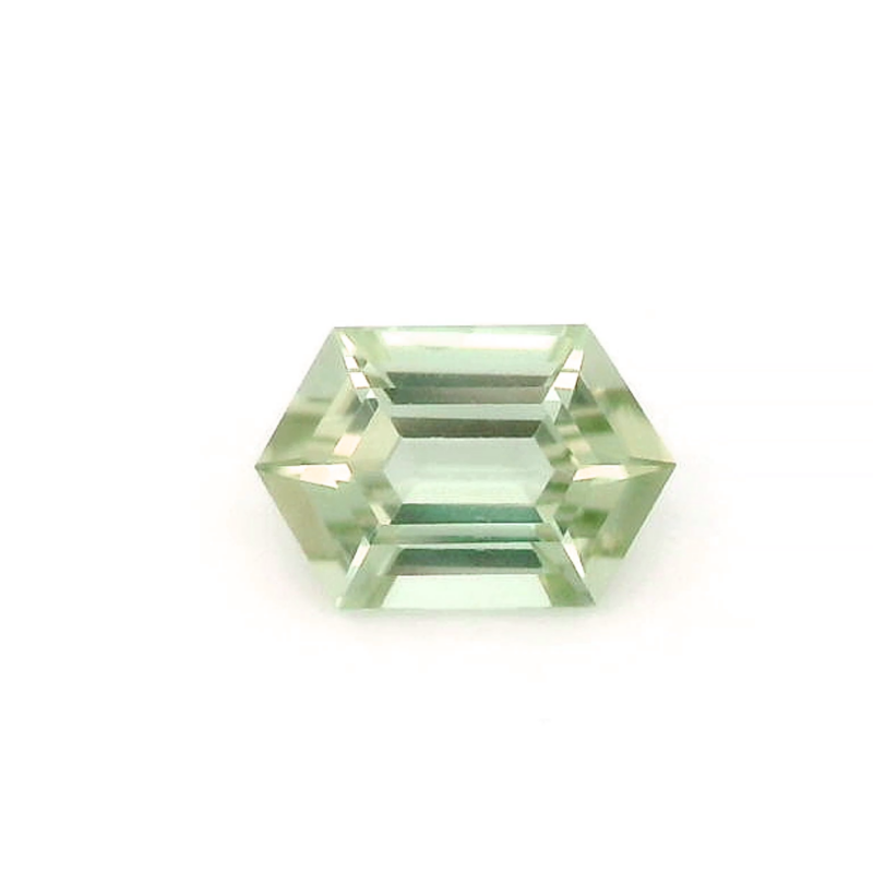 Tourmaline, Green, Hexagon, 1.04 ct