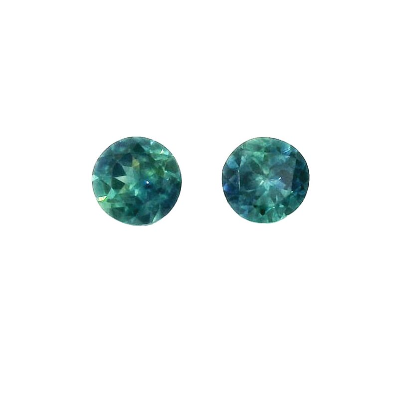 Montana Sapphire, Bi-color, Round, 0.92 ct