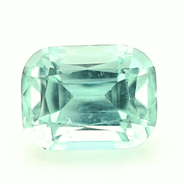 3.69 ct, Green, Tourmaline, Cushion