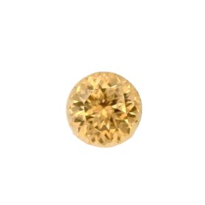 3.09 ct, Champagne, Zircon, Round