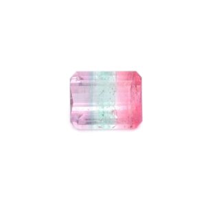 9.16 ct, Bi-color, Tourmaline, Emerald cut