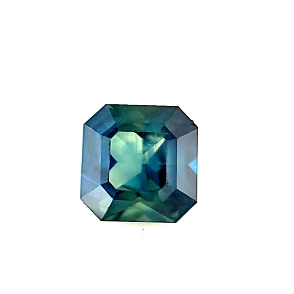 1.16 ct, Blue Green, Sapphire, Radiant