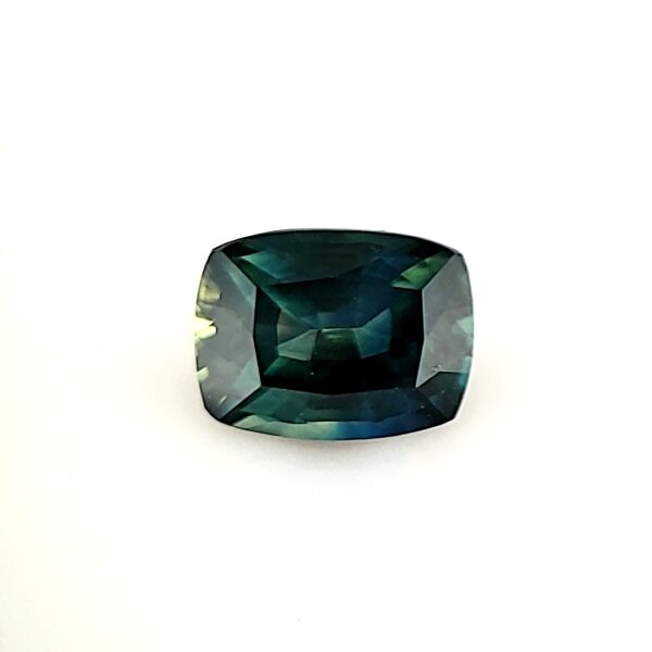 1.38 ct, Blue Green, Sapphire, Cushion
