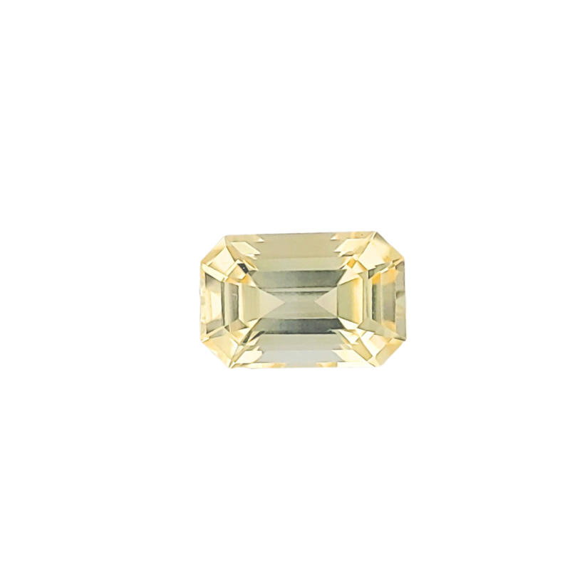 Sapphire, Yellow, Emerald cut, 1.49 ct