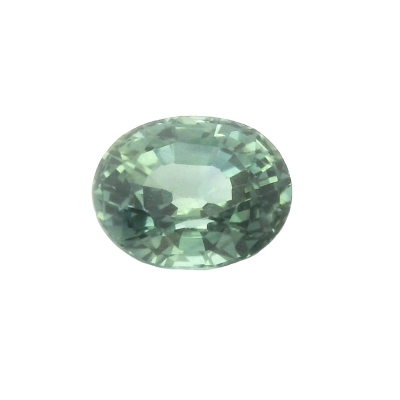 Sapphire, Blue Green, Oval, 1.18 ct