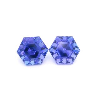 6.36 ct, Blue, Tanzanite, Hexagon