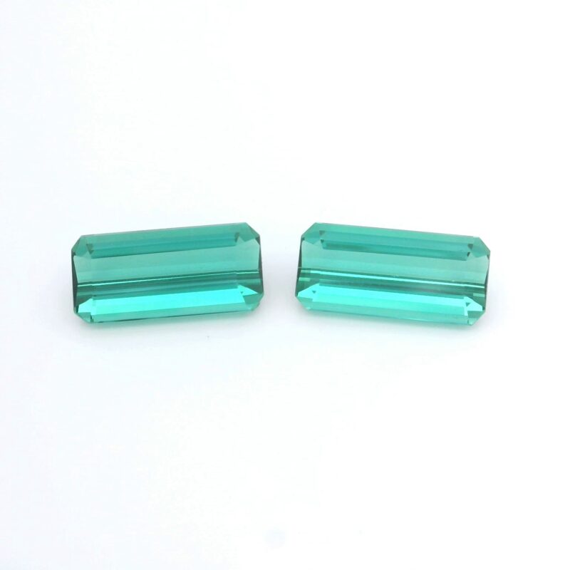 Tourmaline, Green, Emerald cut, 7.17 ct
