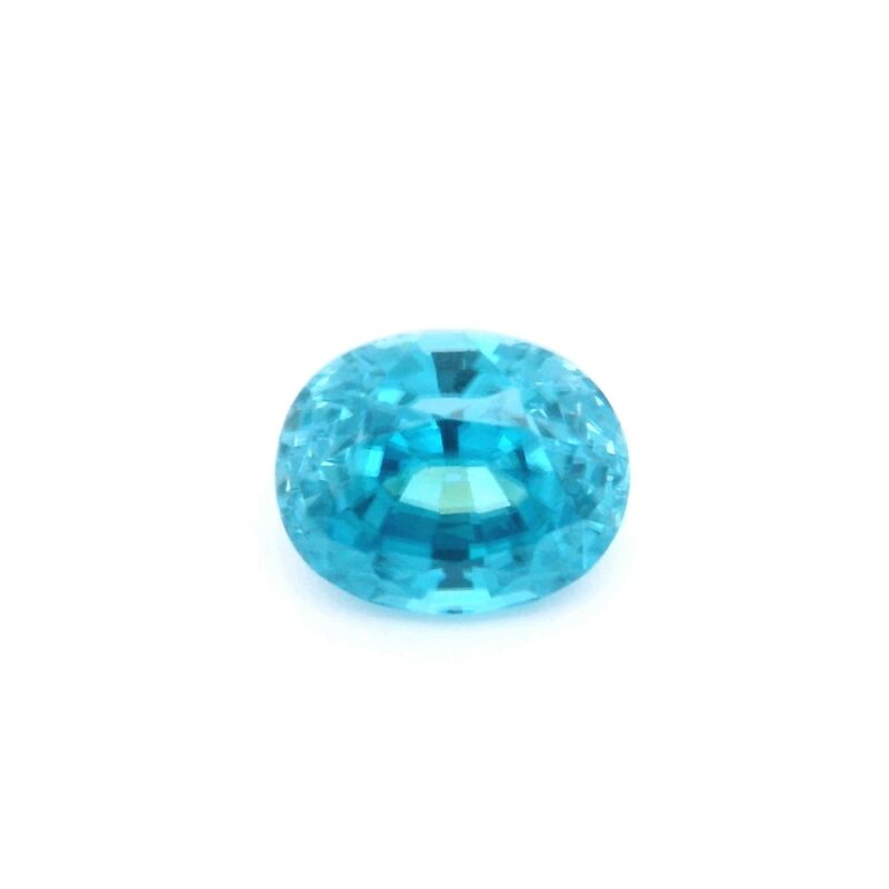 Zircon, Blue, Oval, 6.49 ct