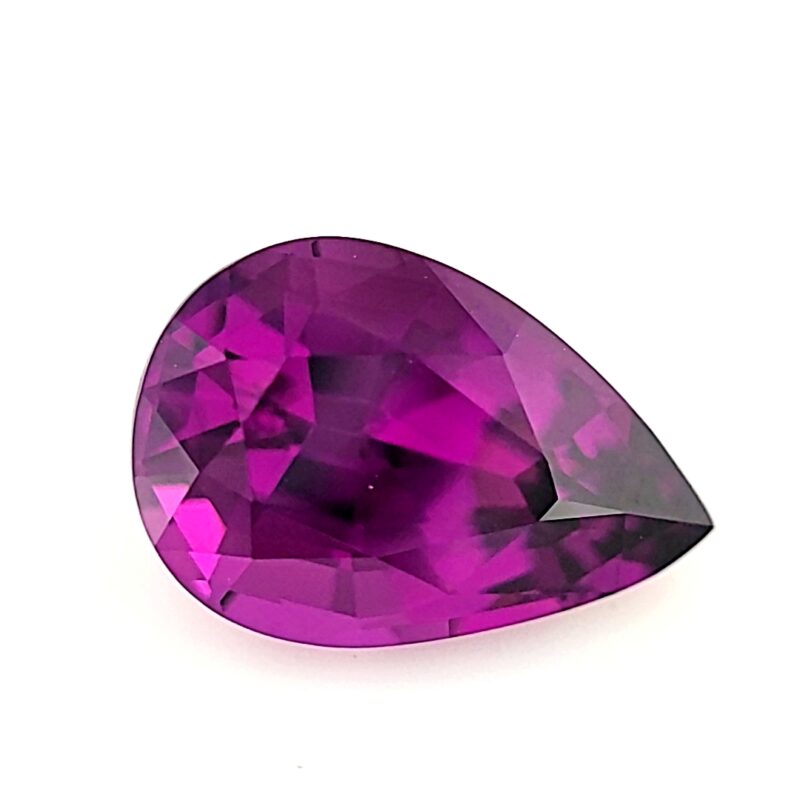 Garnet, Purple, Pear, 3.26 ct