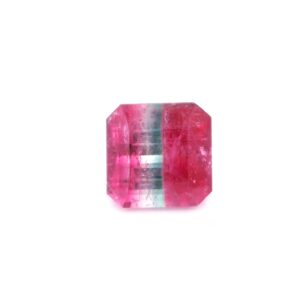 4.93 ct, Bi-color, Tourmaline, Emerald cut