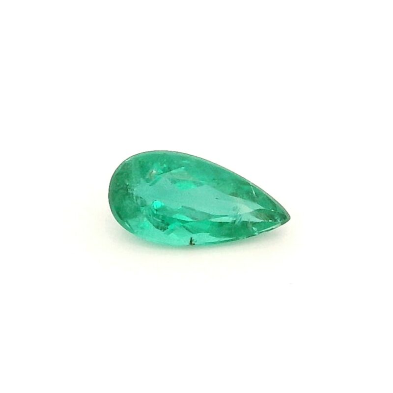 Emerald, Green, Pear, 0.62 ct