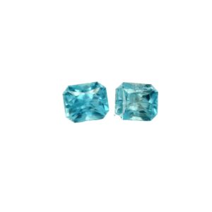 4.30 ct, Blue, Zircon, Radiant