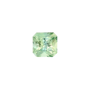 0.81 ct, Green, Montana Sapphire, Radiant