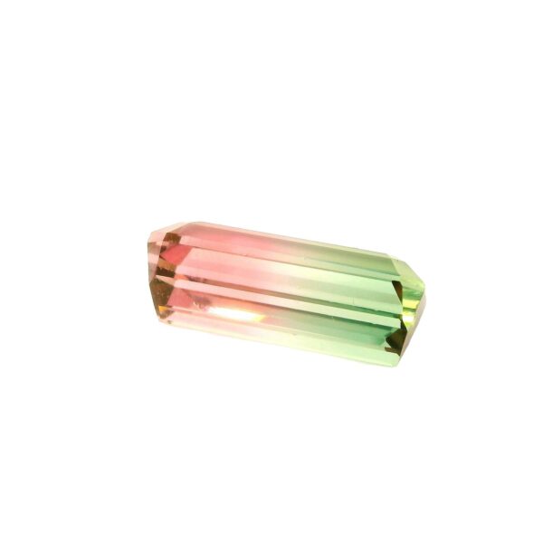 7.95 ct, Bi-color, Tourmaline, Emerald cut - Image 3
